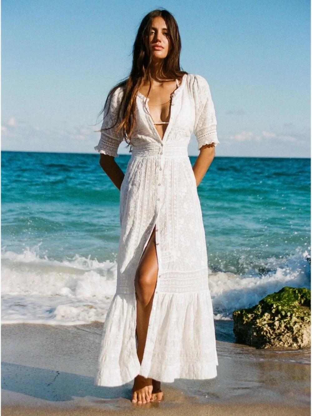 NWT NEW Loveshackfancy Minka Heritage Maxi Dress Size 2 - Picture 3 of 13